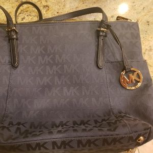 Michael Kors Navy Blue Logo Purse